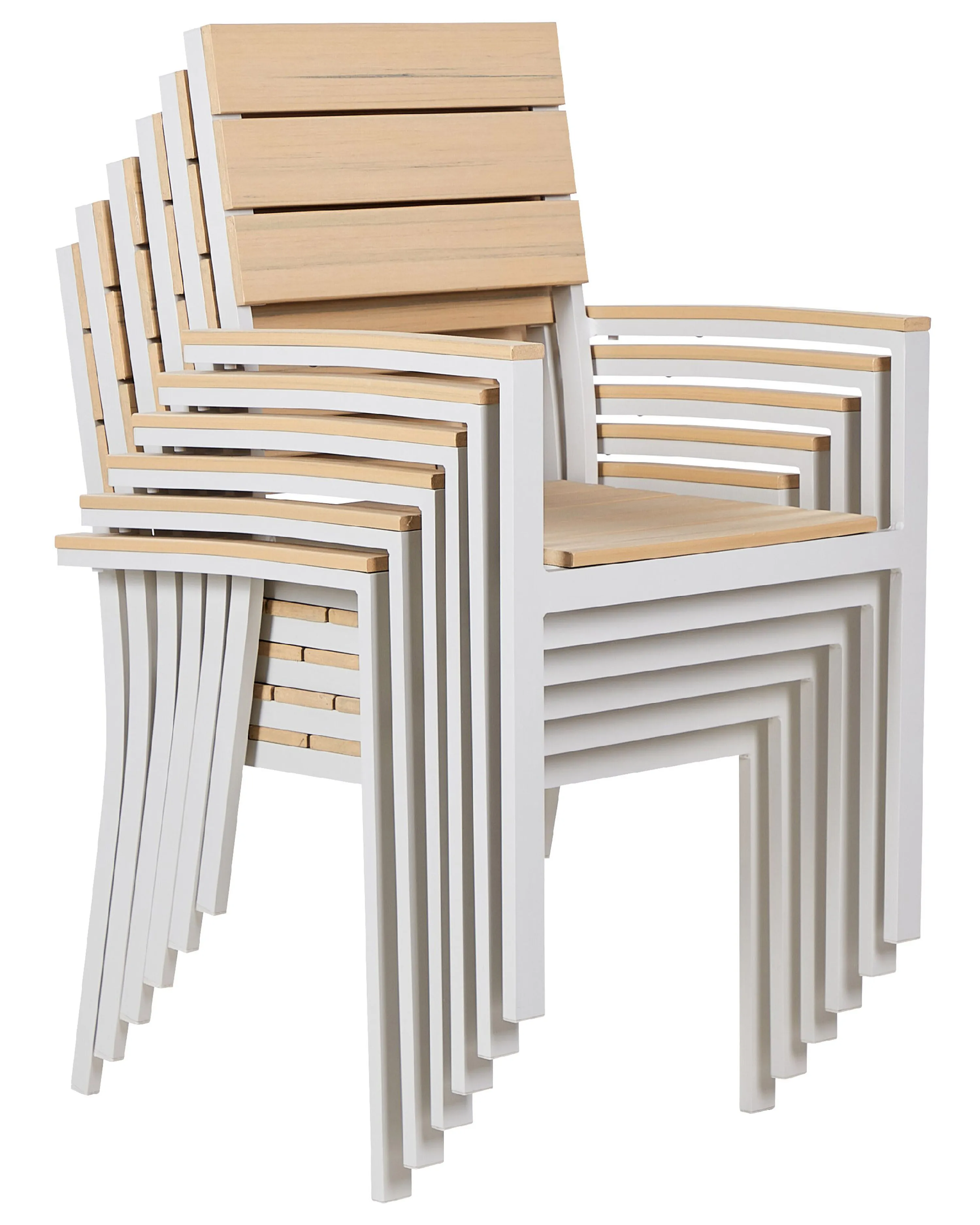 Set van 6 tuinstoelen COMO Beige