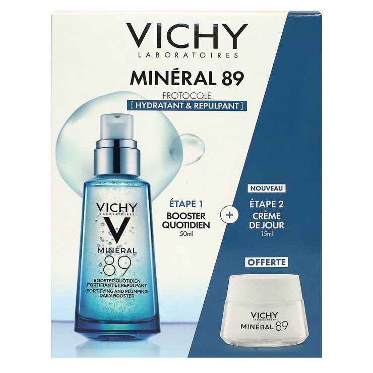 Mineral 89 Booster quotidien 50ml + crème Boost 72h offerte