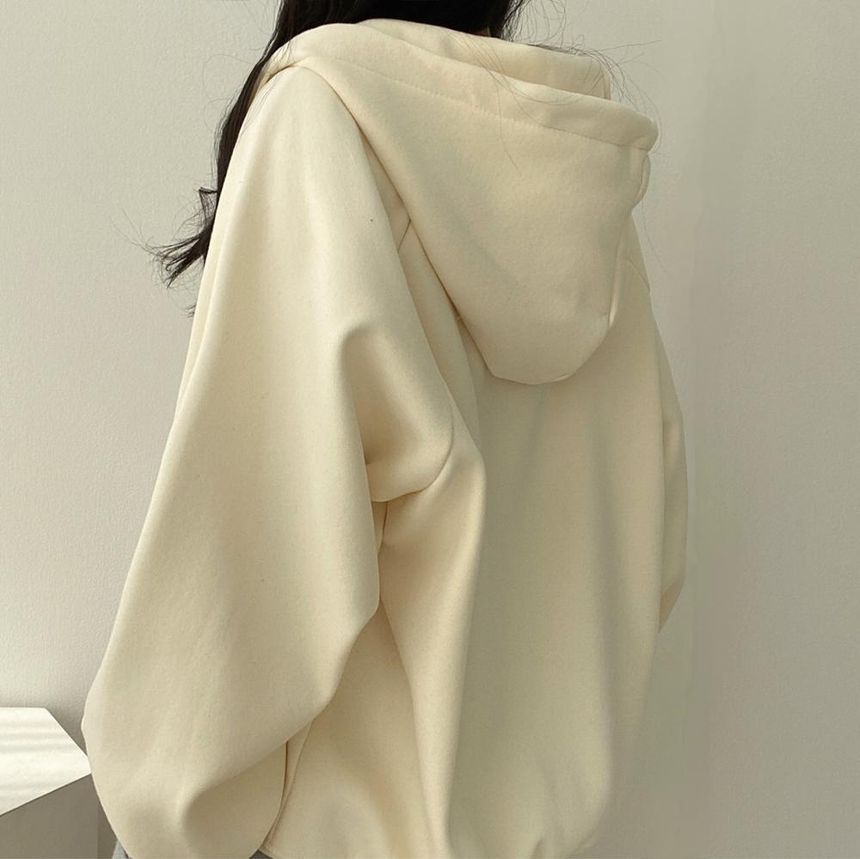 Fairy Essential - Effen oversized hoodie met rits