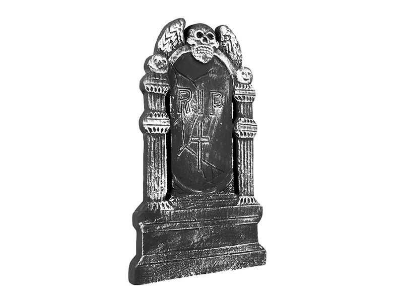 Amscan Halloweenfigur Deko Grabstein 50 x 30 cm Dekorativer Grabstein für Halloween