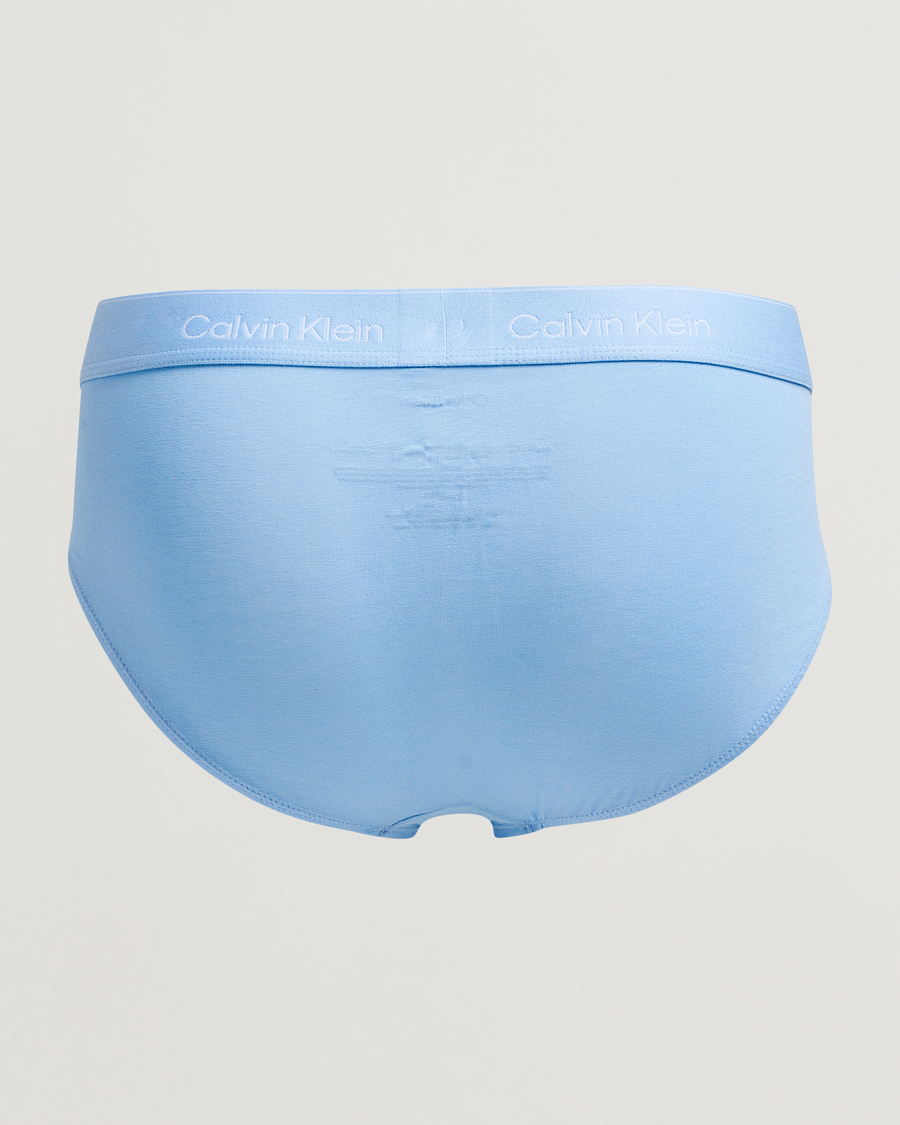 Calvin Klein 3-Pack Icon Cotton Stretch Hip Brief Black/Blue/Light Blue