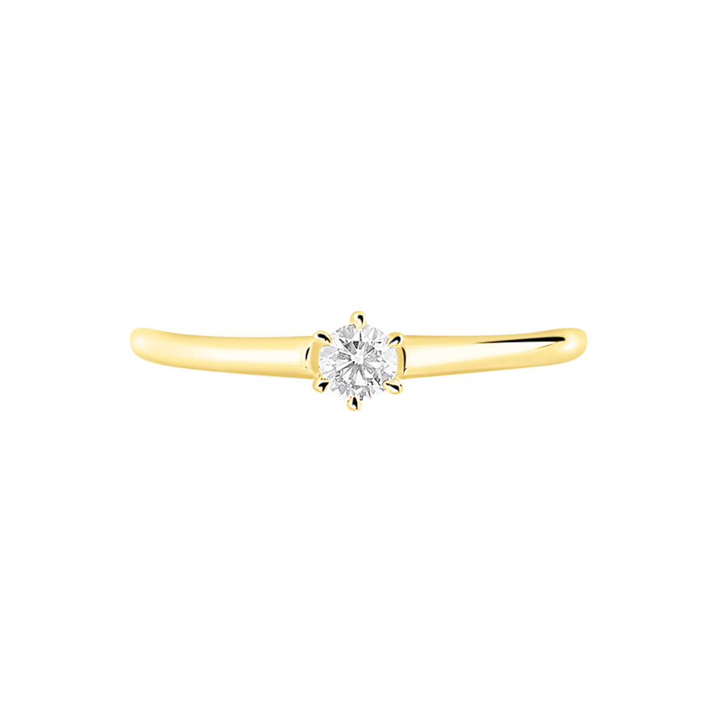 Bague Solitaire Samantha Or Jaune Diamant