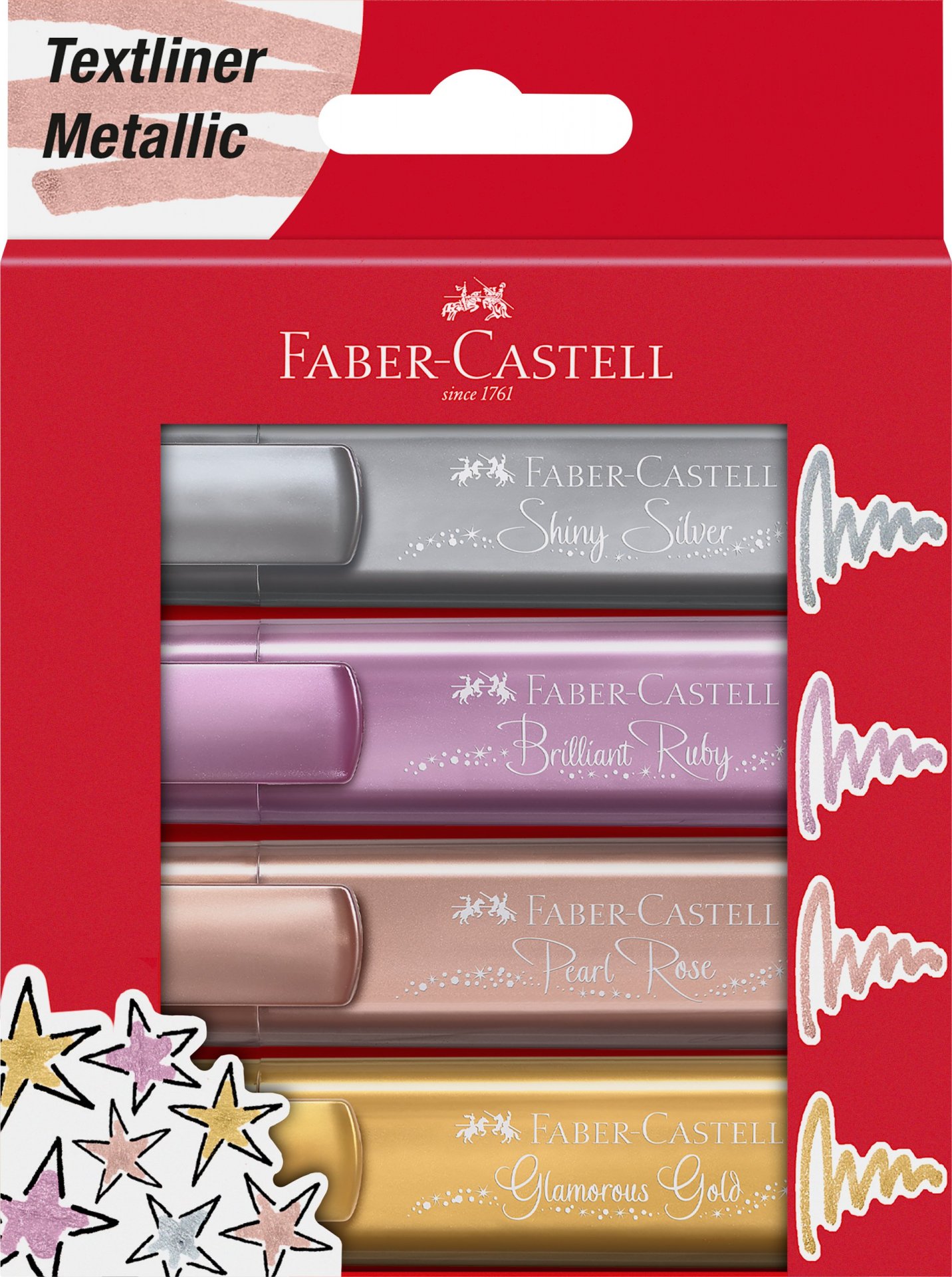 Faber-Castell Textmarker 46 Metallic Set