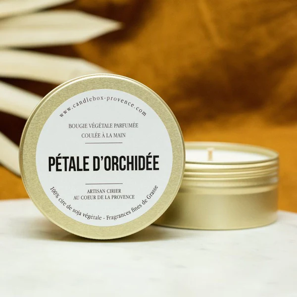 Candlebox provence Bougie Pétale d'Orchidée 170g