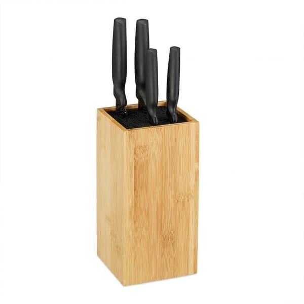 Bambus knivblokk uten kniver