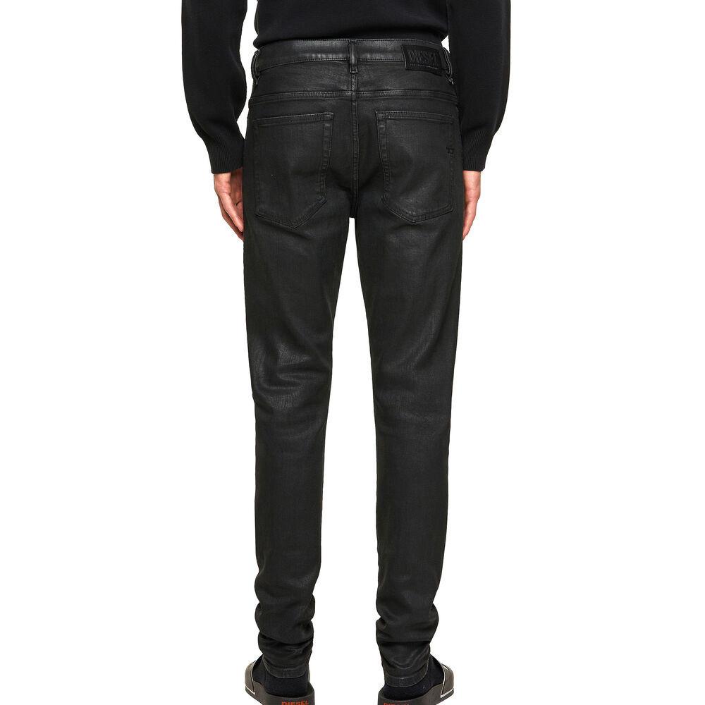 Diesel Jean Skinny Enduit Noir Homme Diesel Damny