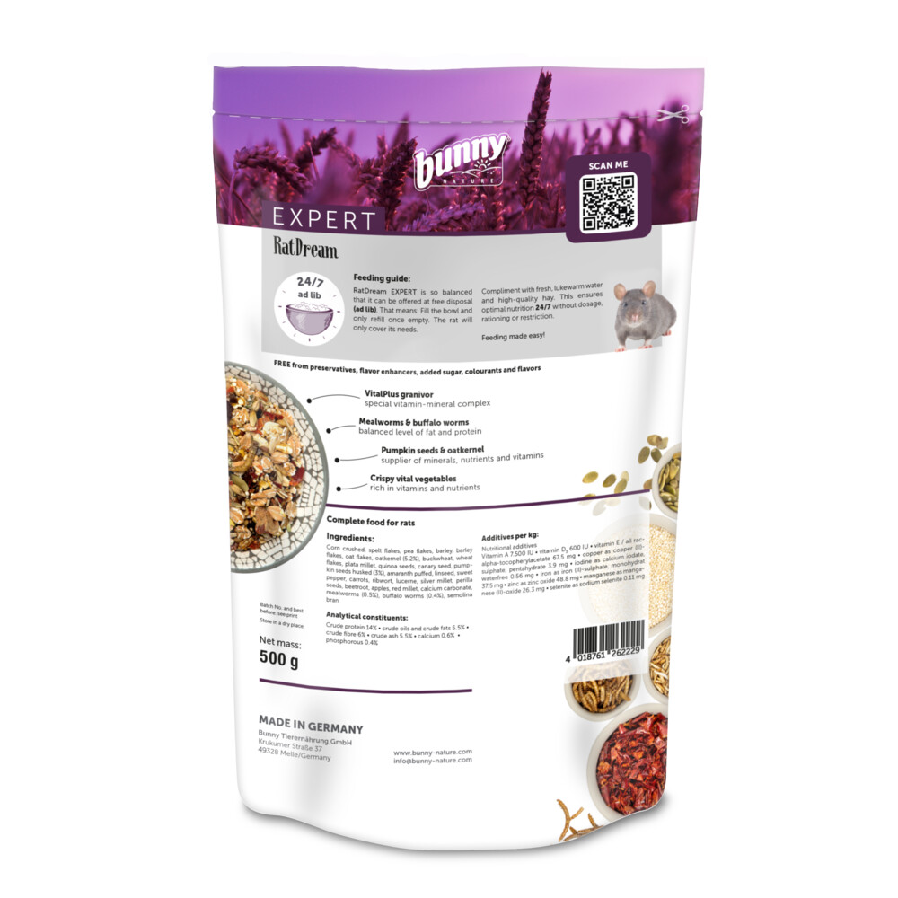 Bunny Nature RattendroomBasic500 gr