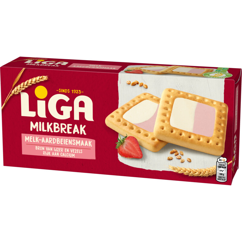Liga Milkbreak melk-aardbeiensmaak