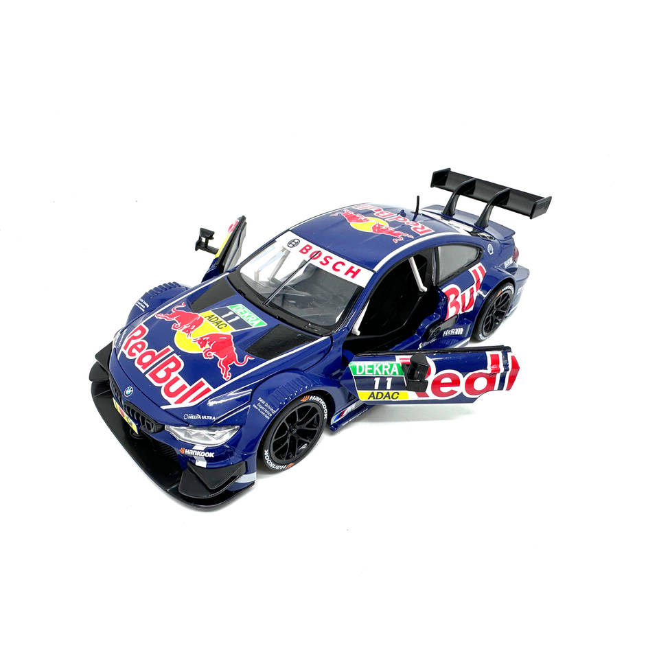 BMW M4 DTM Red Bull die-cast auto met licht en geluid - 1:24