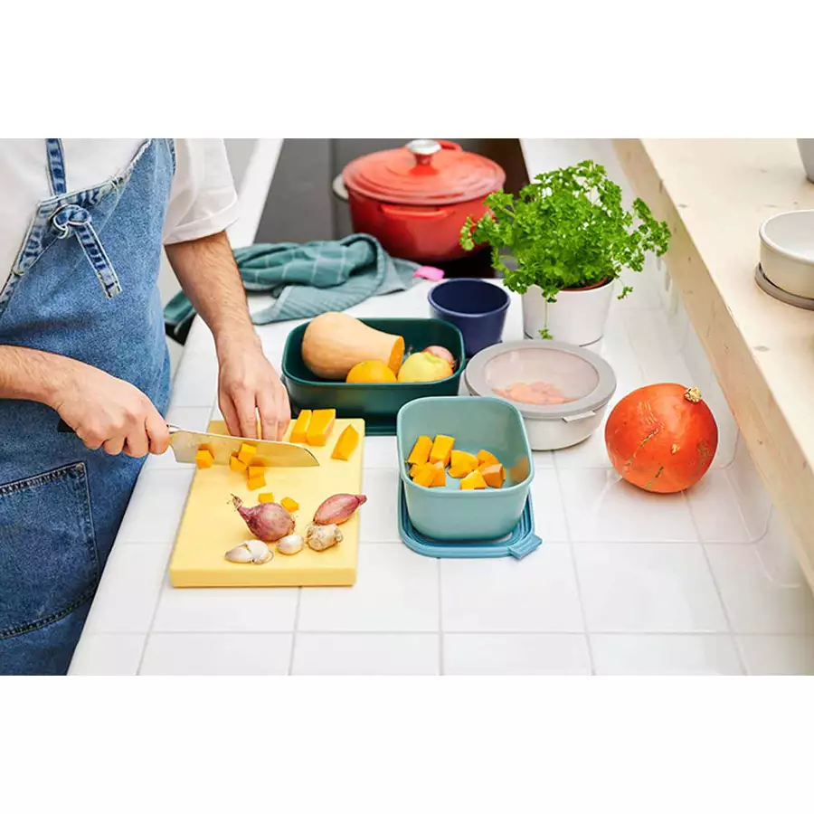 Mepal Multischüssel Cirqula 0,75l 1,5l 3l 3er Set hellblau