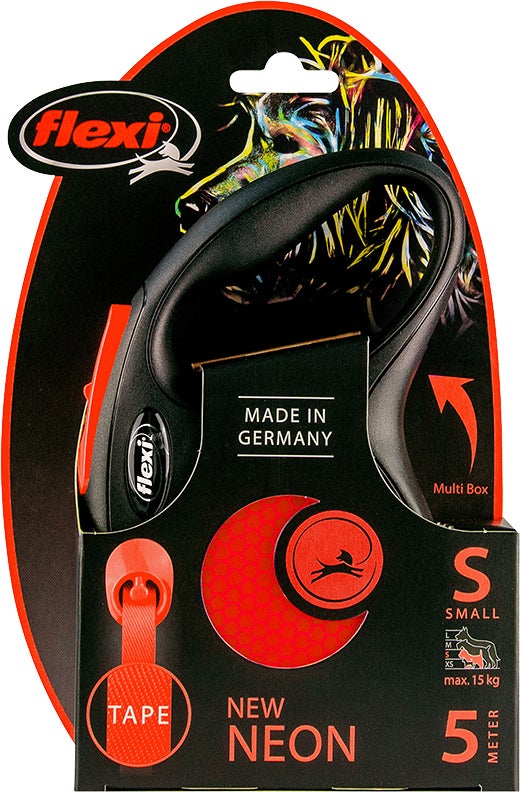Flexi rollijn New Neon tape S oranje 5 m