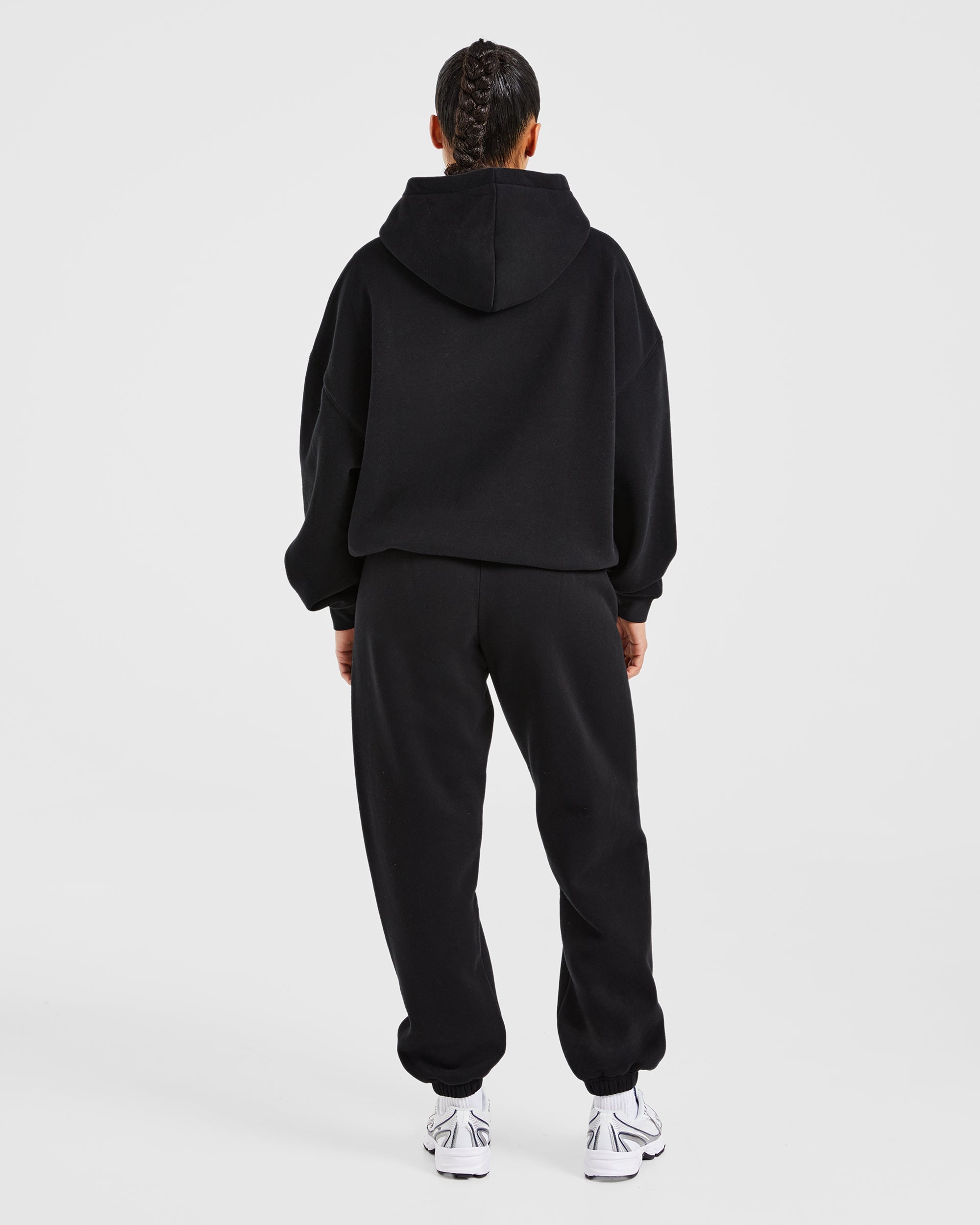Varsity Embroidered Oversized Hoodie