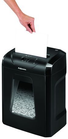 Fellowes Powershred 12C papiervernietiger Kruisversnippering 22,5 cm Zwart