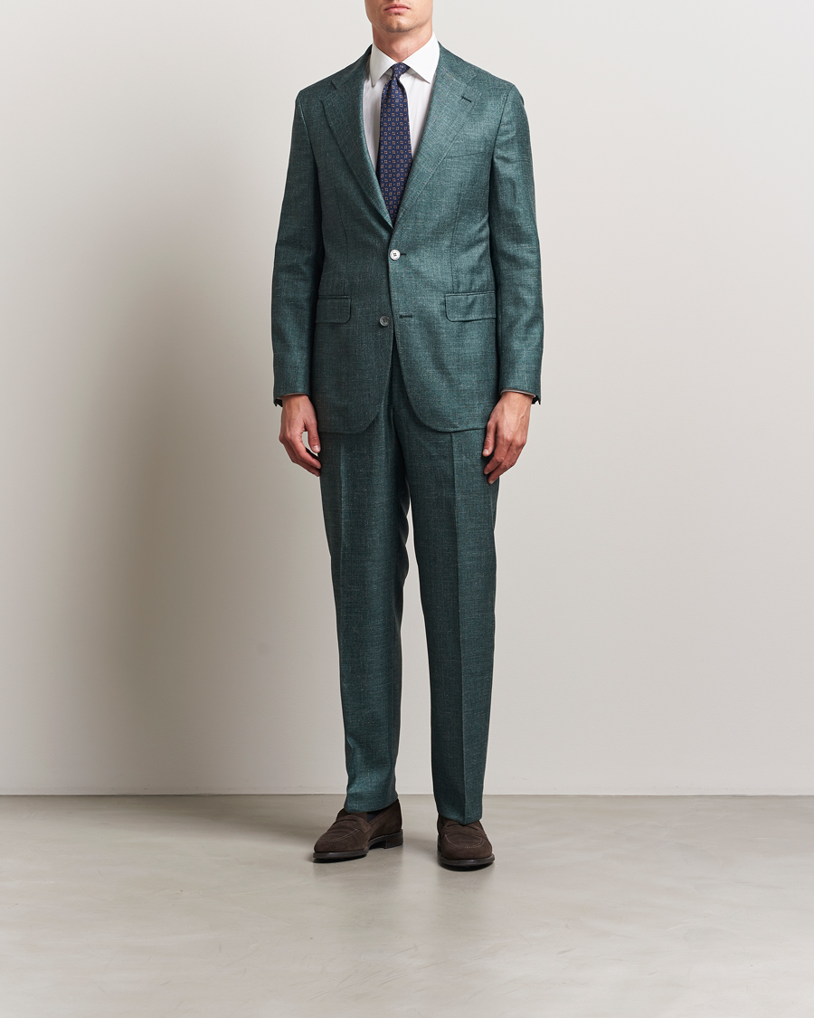 Oscar Jacobson Fellow EVO Wool/Silk/Linen Blazer Green