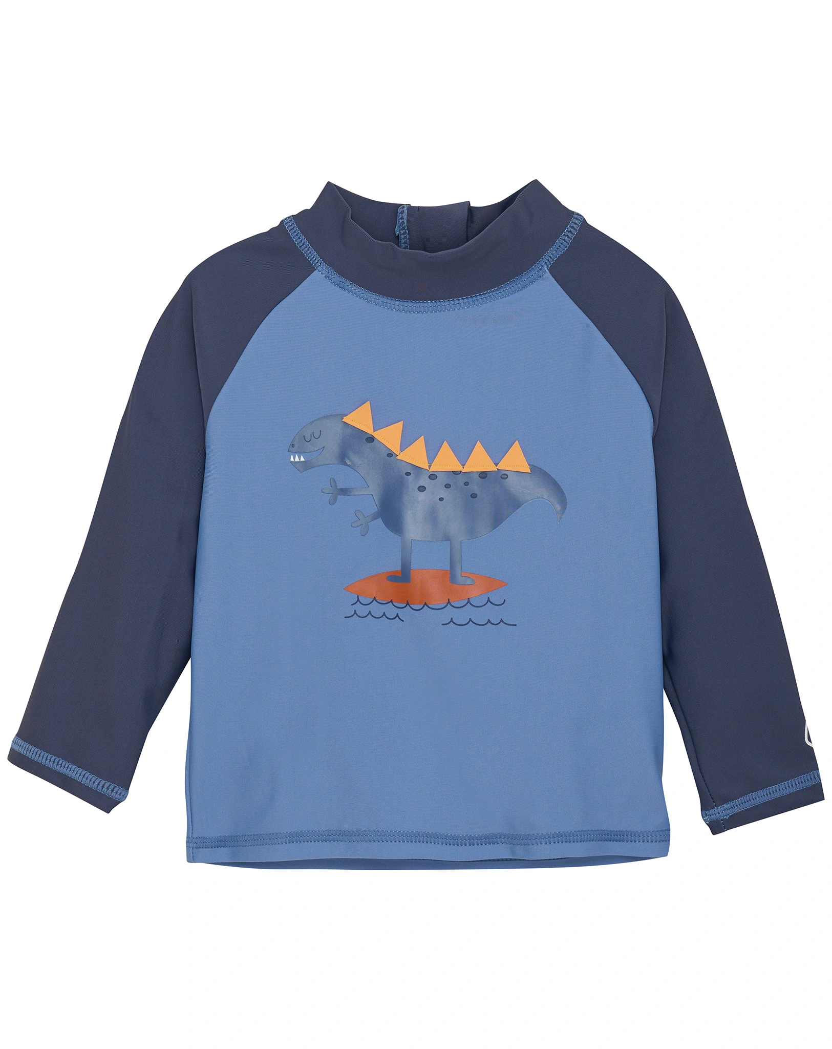 Langarm-Badeshirt SURFING DINO in coronet blue