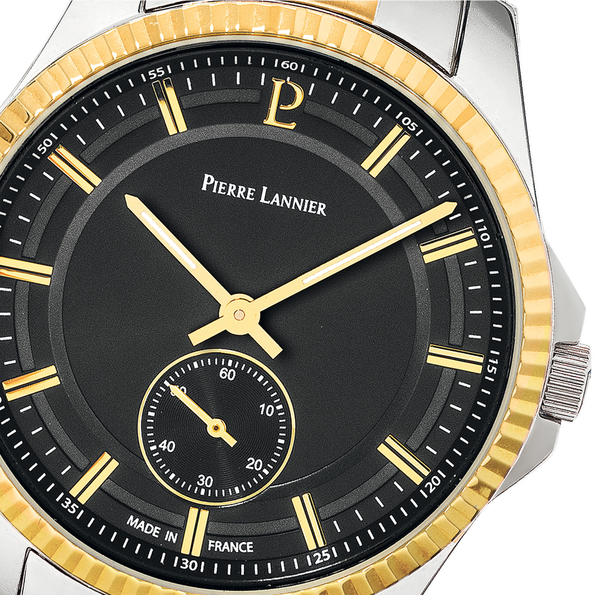 Montre PIERRE LANNIER Metropolitain homme bracelet acier bicolore