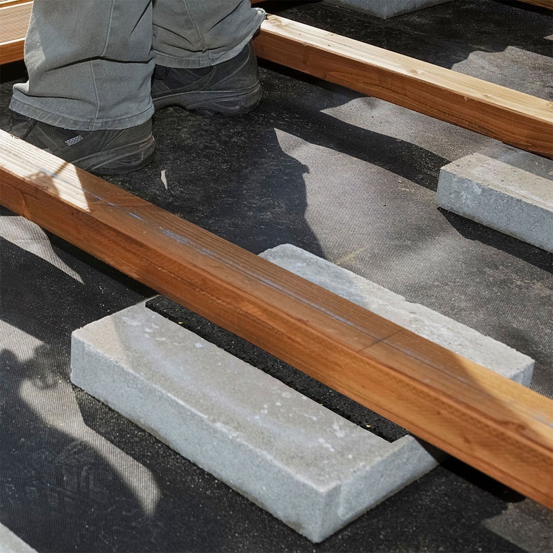 Terrasondergrond voor gebouwbescherming, rol 8 x 1000 cm