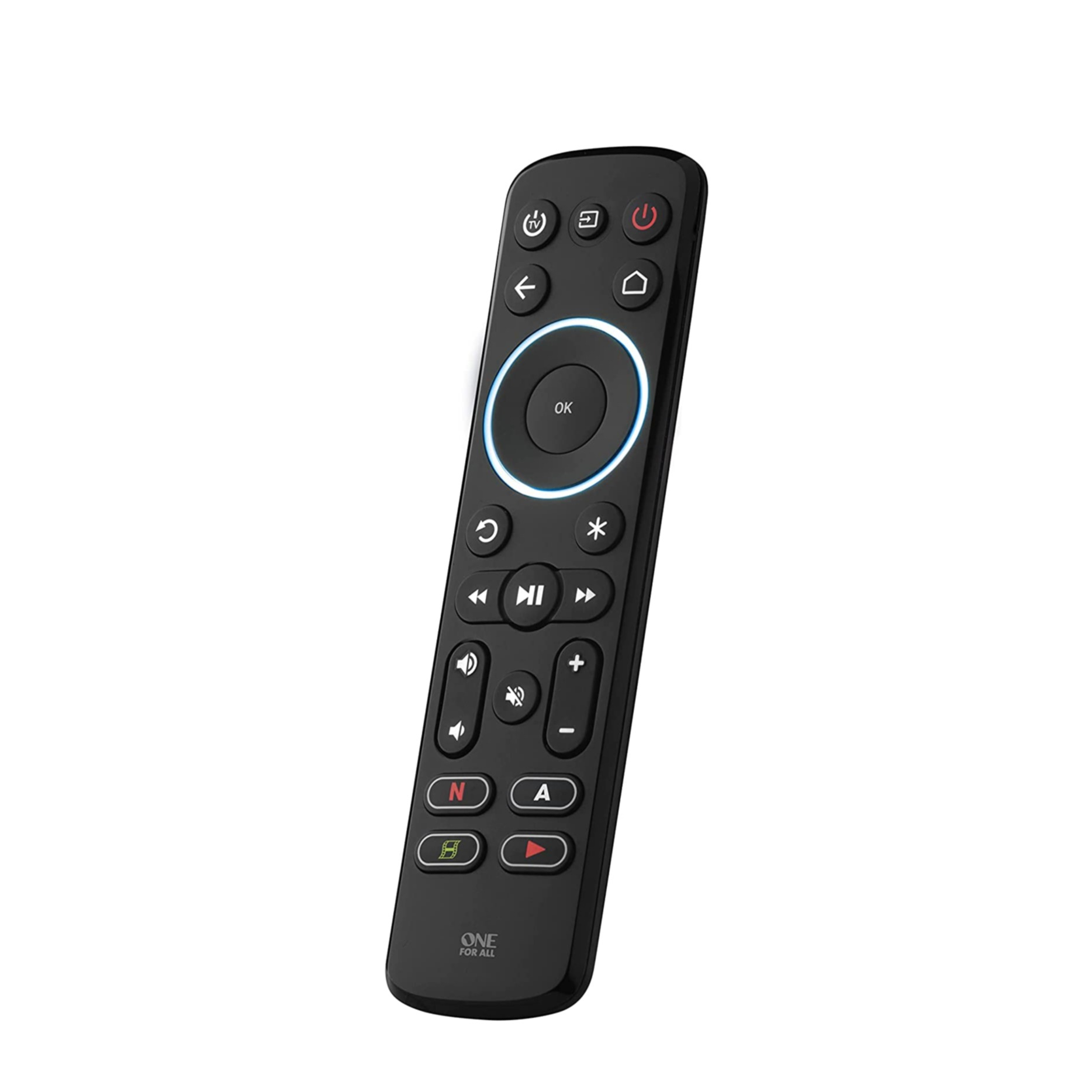 Streaming Universal Ersatz Fernbedienung für TV / Streaming / Sound Bar URC 7935 (Batteriebetrieben) - Schwarz