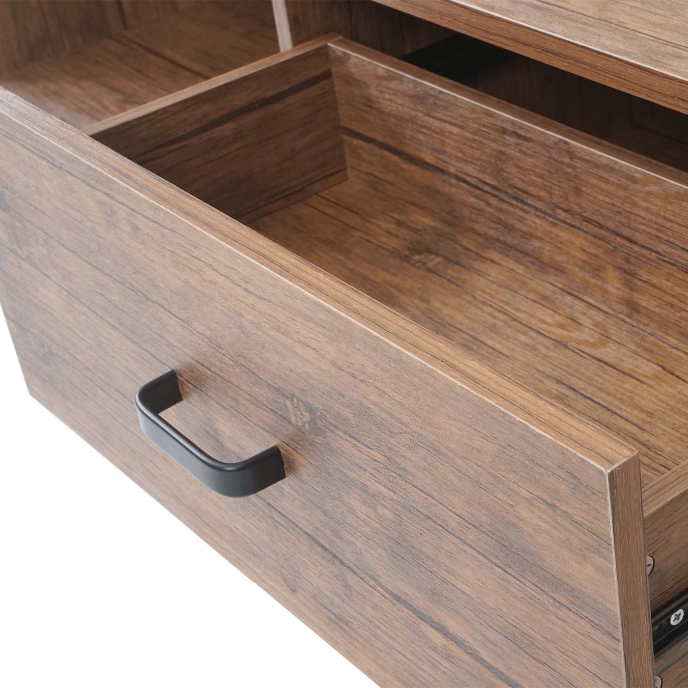 Couchtisch MCW-A27, Beistelltisch Wohnzimmertisch, 41x120x60cm 3D-Struktur, Metall MDF ~ Wildeiche-Optik