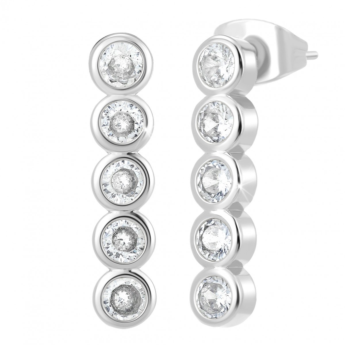 Boucles d'oreilles SC Crystal ornées de Cristaux scintillants