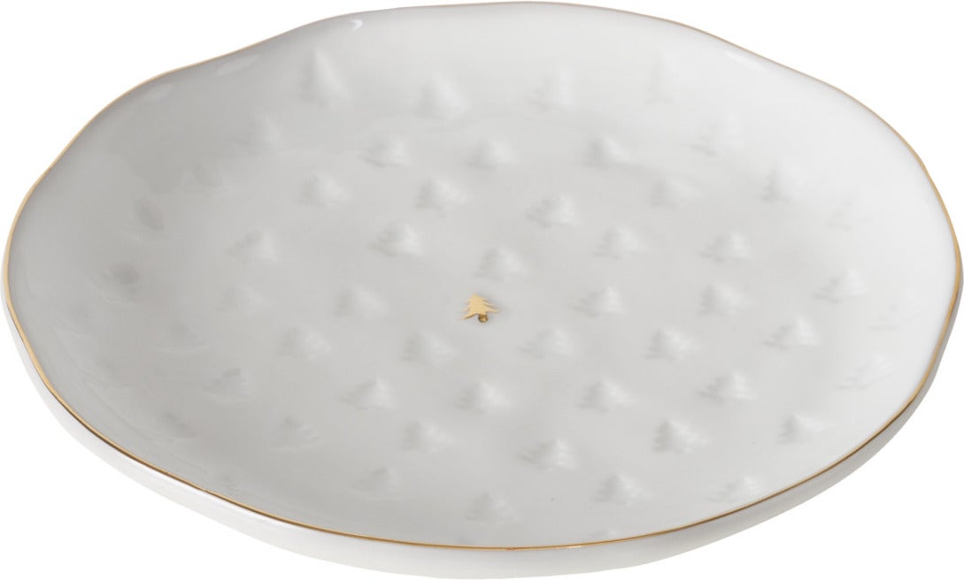 Boltze gebaksbord Pino wit D 19,5 H 2,8 cm