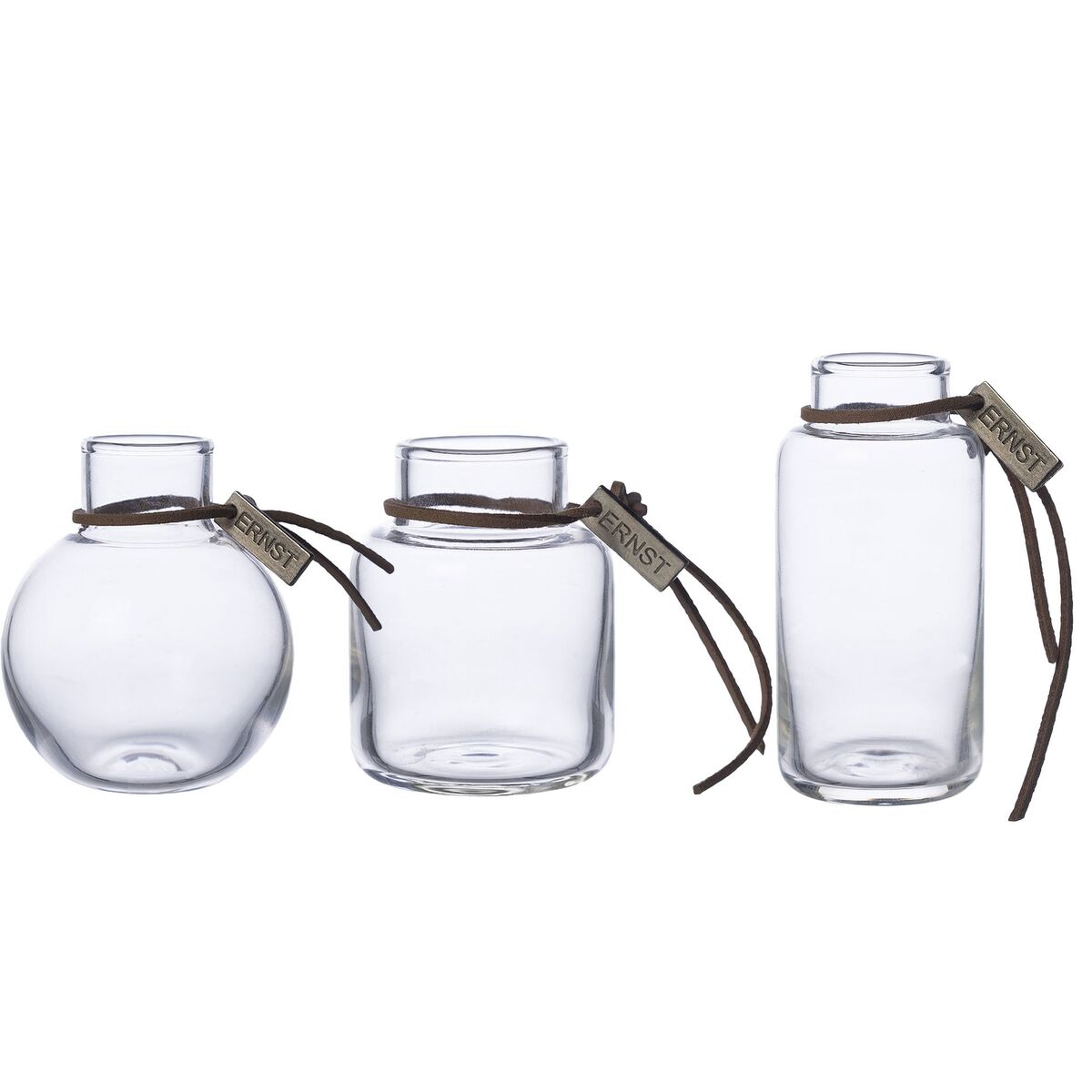 Glassvase 8 cm, 3-pakning
