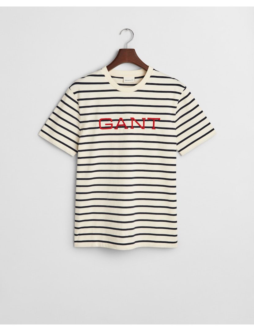 Beige Striped T-shirt