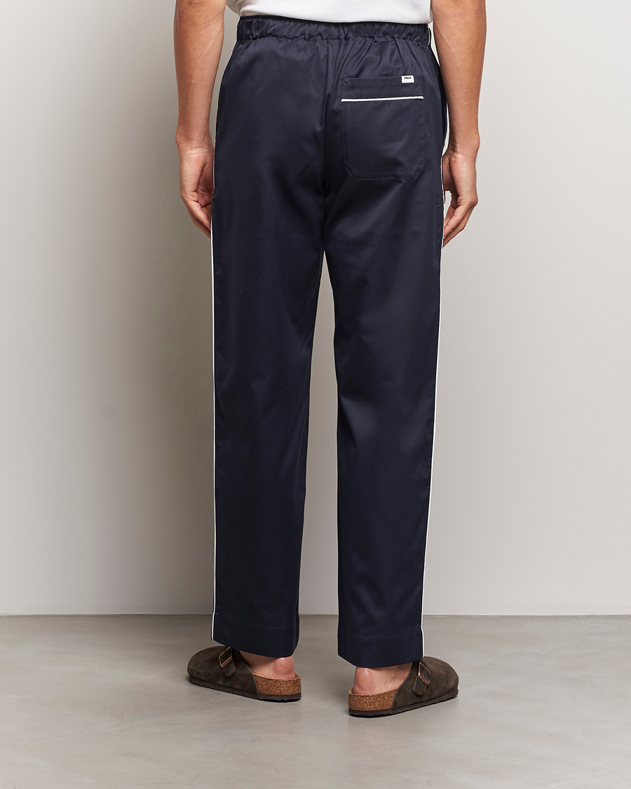 Tekla Sateen Pyjama Pants Chelsea Navy