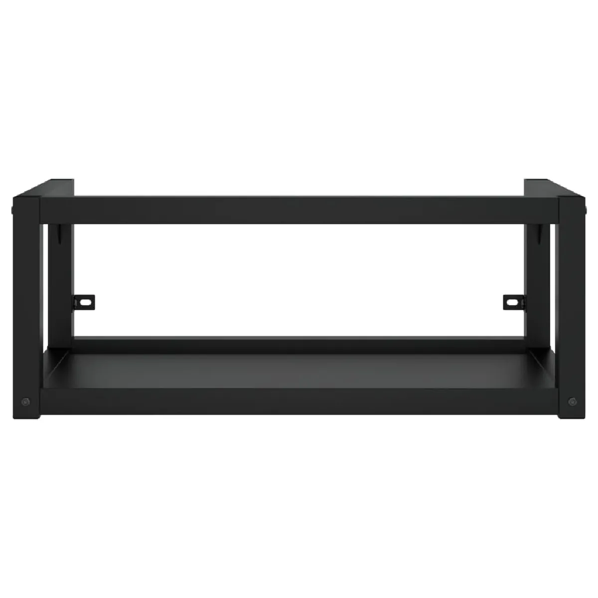Helloshop26 Cadre de lavabo mural - Fer - 79 cm - Noir