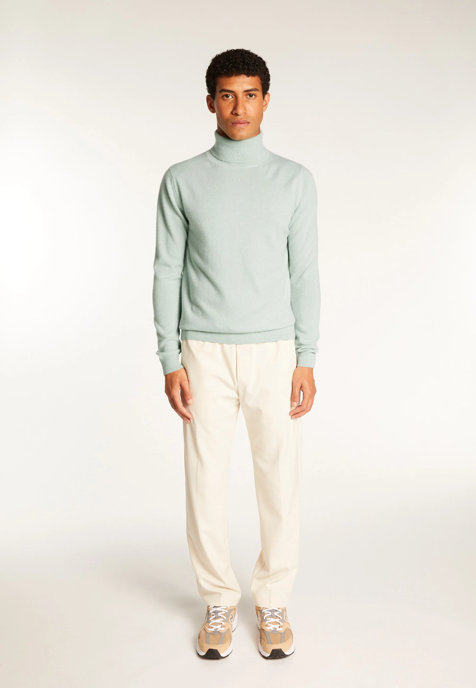 EDUARDOAH24 - Pull droit en cachemire | Vert