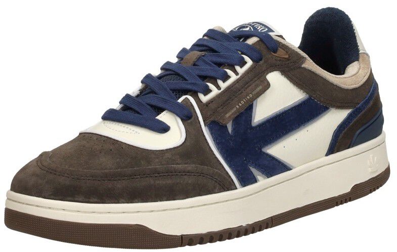 Kaotiko Boston Piping Suede donkerbruin