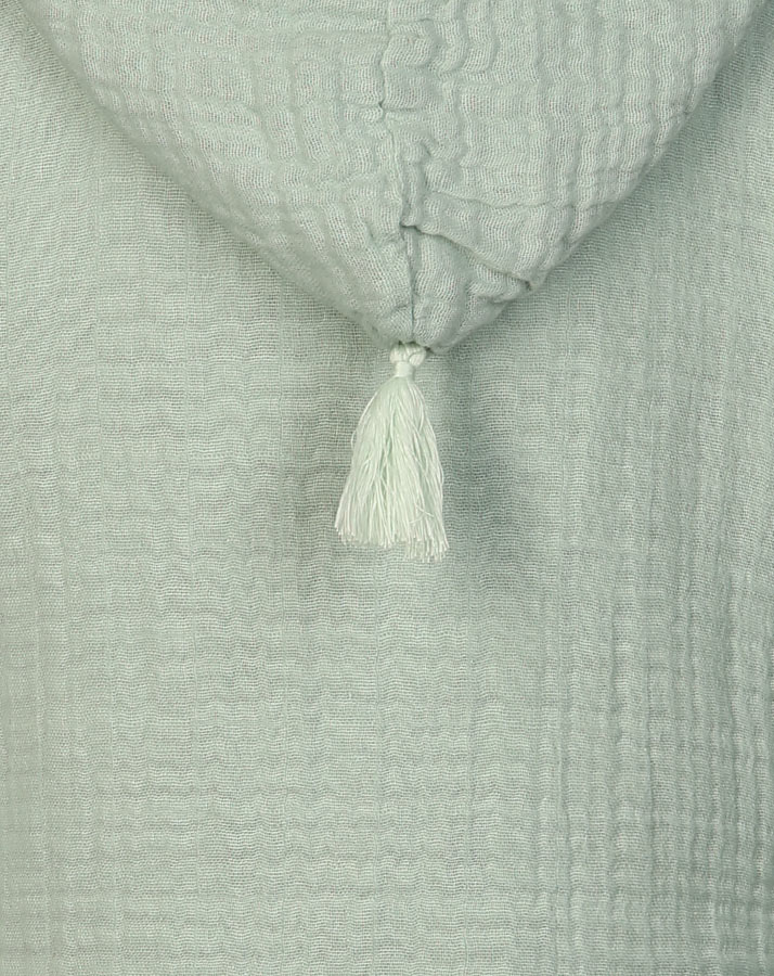 Bademantel MUSLIN in aqua