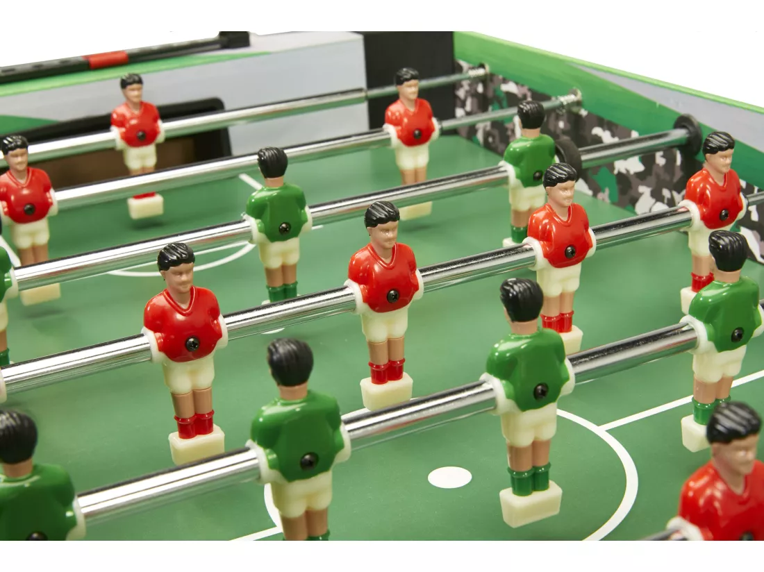 Table de baby-foot d'intérieur pliable - 22 figurines - 3 balles inclues - 2 à 4 joueurs