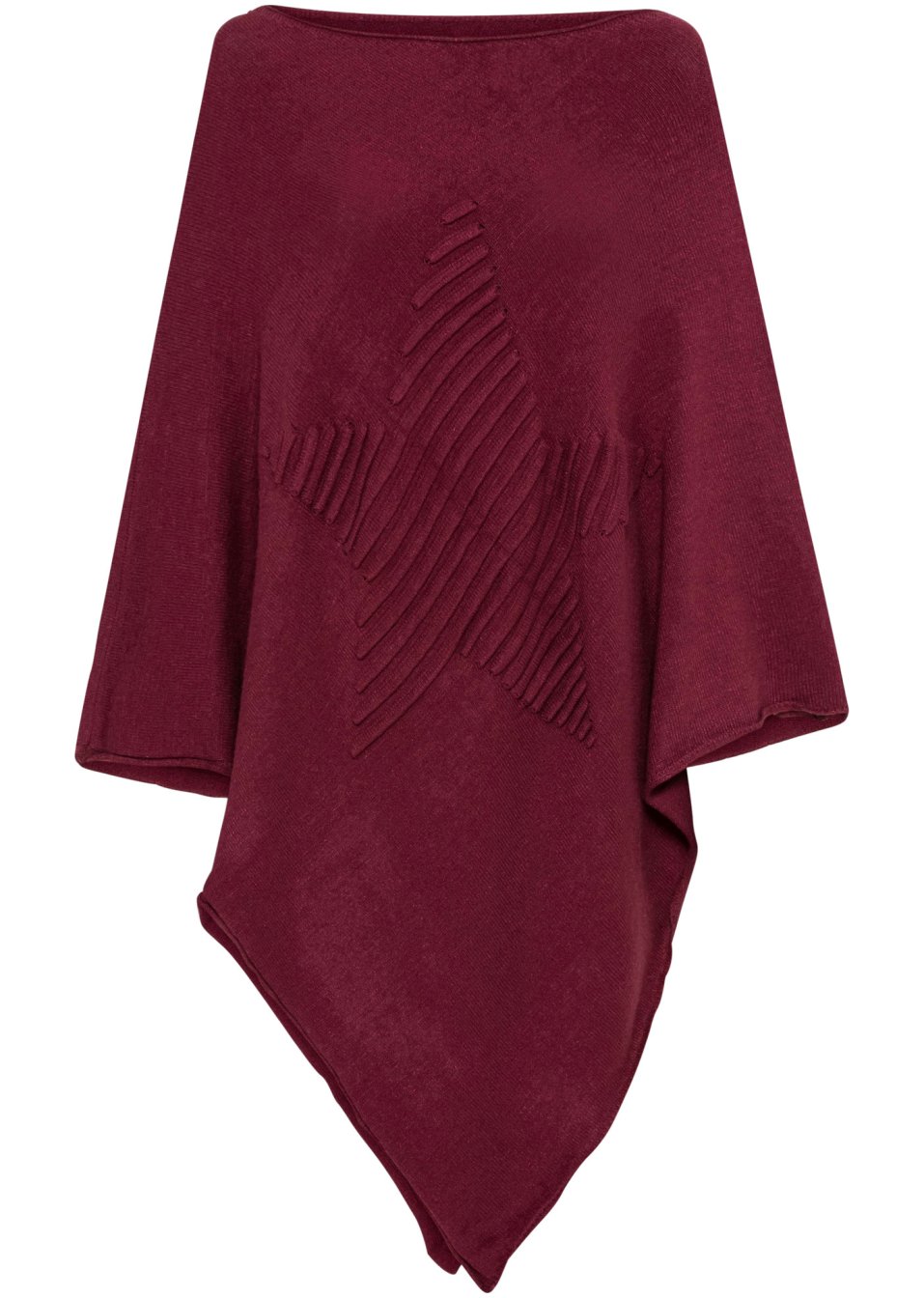Poncho à motif étoile