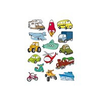 Apli - 3 feuilles gommettes transports