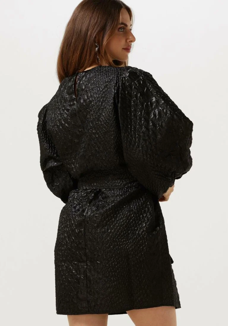 NOTRE-V zwarte notre-v mini jurk nv-brigit mini dress