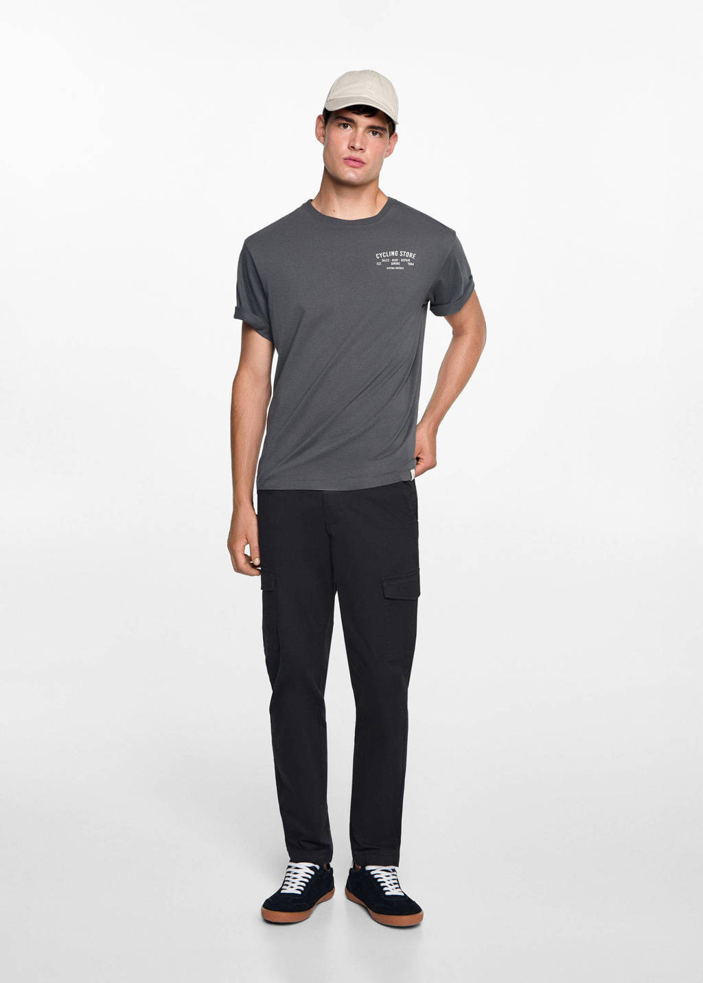 MANGO TEEN cargobroek zwart