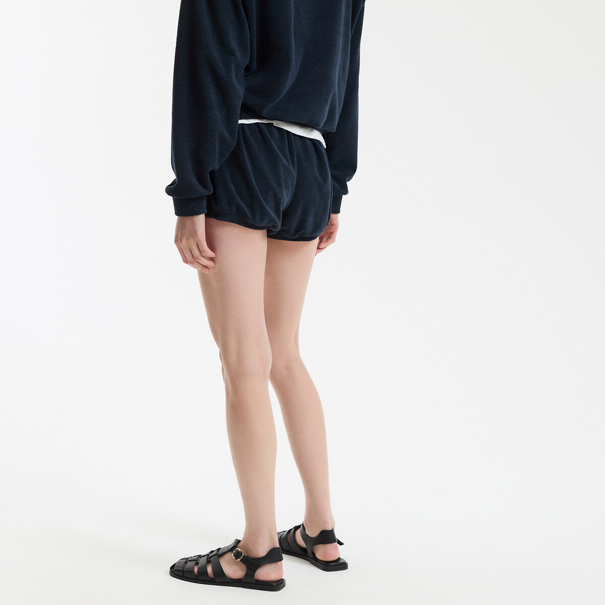 COLEÇÃO LA REDOUTE<br>Shorts de tecido atoalhado com cós elástico