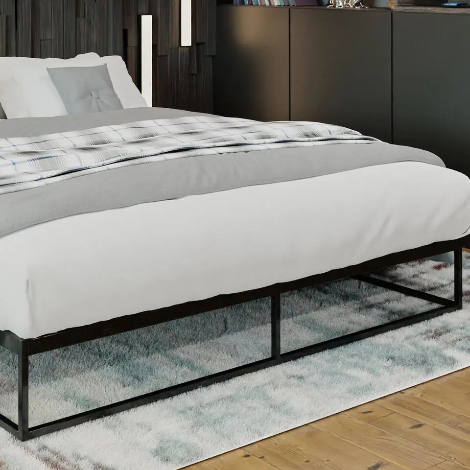 CLP Metalen bed Scala 200x180x25 cm - Zwart