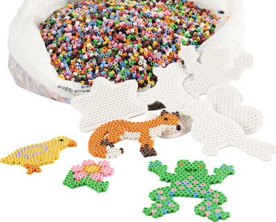 Rør Perler Og Perleplader Klassesæt - Medium - Standardfarver - 30000 Stk