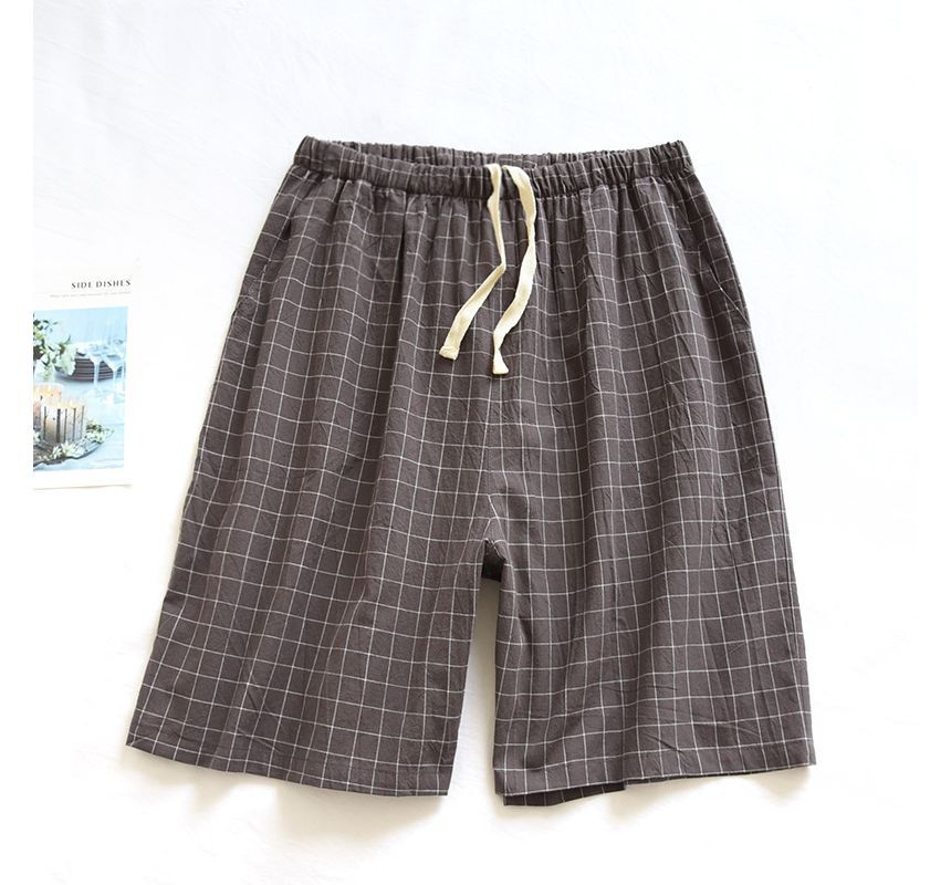 Dogini - Bijpassende pyjamabroek met elastische taille en ruitmotief (verschillende ontwerpen)