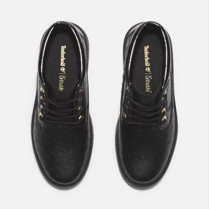 Bota Chukka Timberland Premium Platform Impermeável Feminina Stone Street na cor Preta