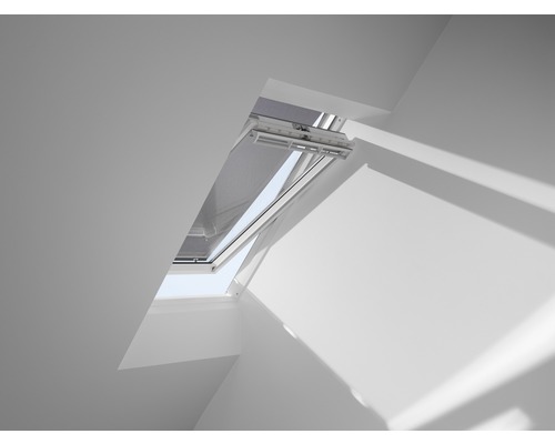 VELUX Advantage Set: Warmtewerende luifel, transparant zwart, en verduisterende rolgordijn, donkerblauw DOP C02 1100S