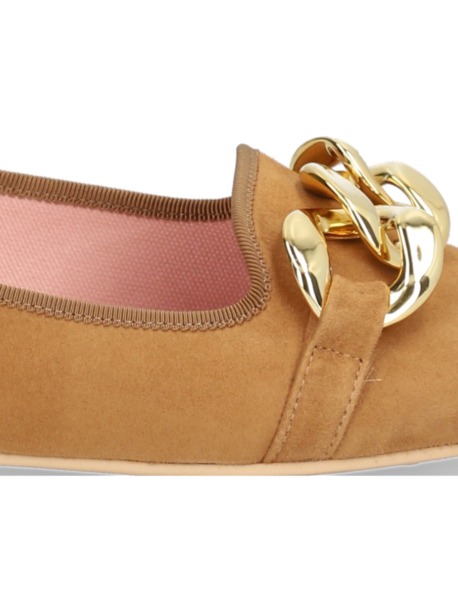 Veloursleder Ballerina