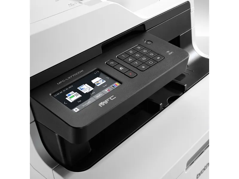 Brother MFC-L3770CDW - Multifunktionsprinter - farve - LED - Legal (216 x 356 mm) (original) - A4/Legal (medie) - op til 24 spm (udskriver) - 280 ark - 33.6 Kbps - USB 2.0, LAN, Wi-Fi(n), USB vært, NFC - med Brother PRINT AirBag til 15.000 sider
