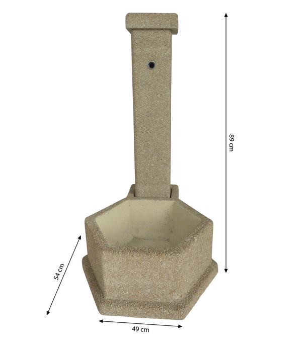 Tomco Stein-Gartenbrunnen Korfu, ca. H89 cm
