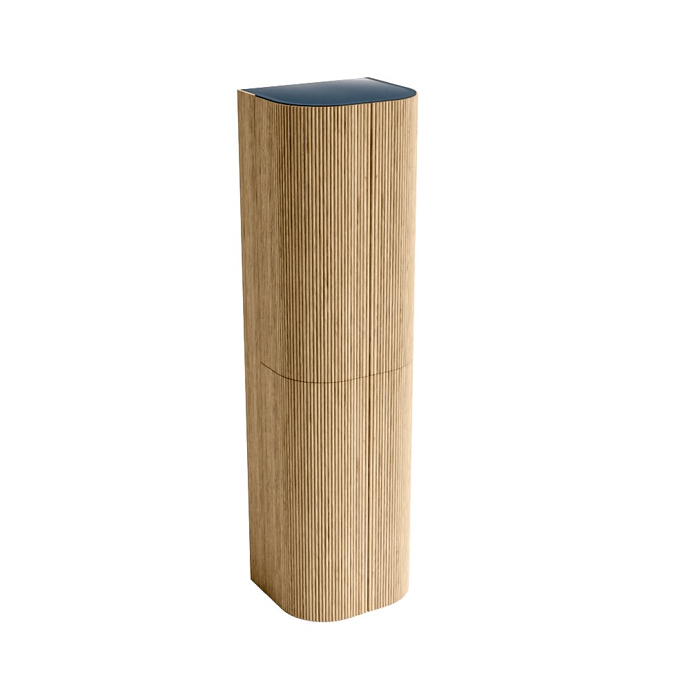 Mondiaz Kurve kolomkast met 4 deuren 45x37.5x160cm eiken
