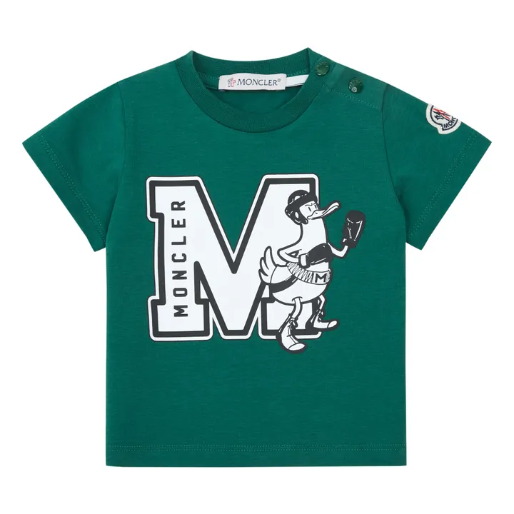 Moncler T-shirt Logo | Vert foncé