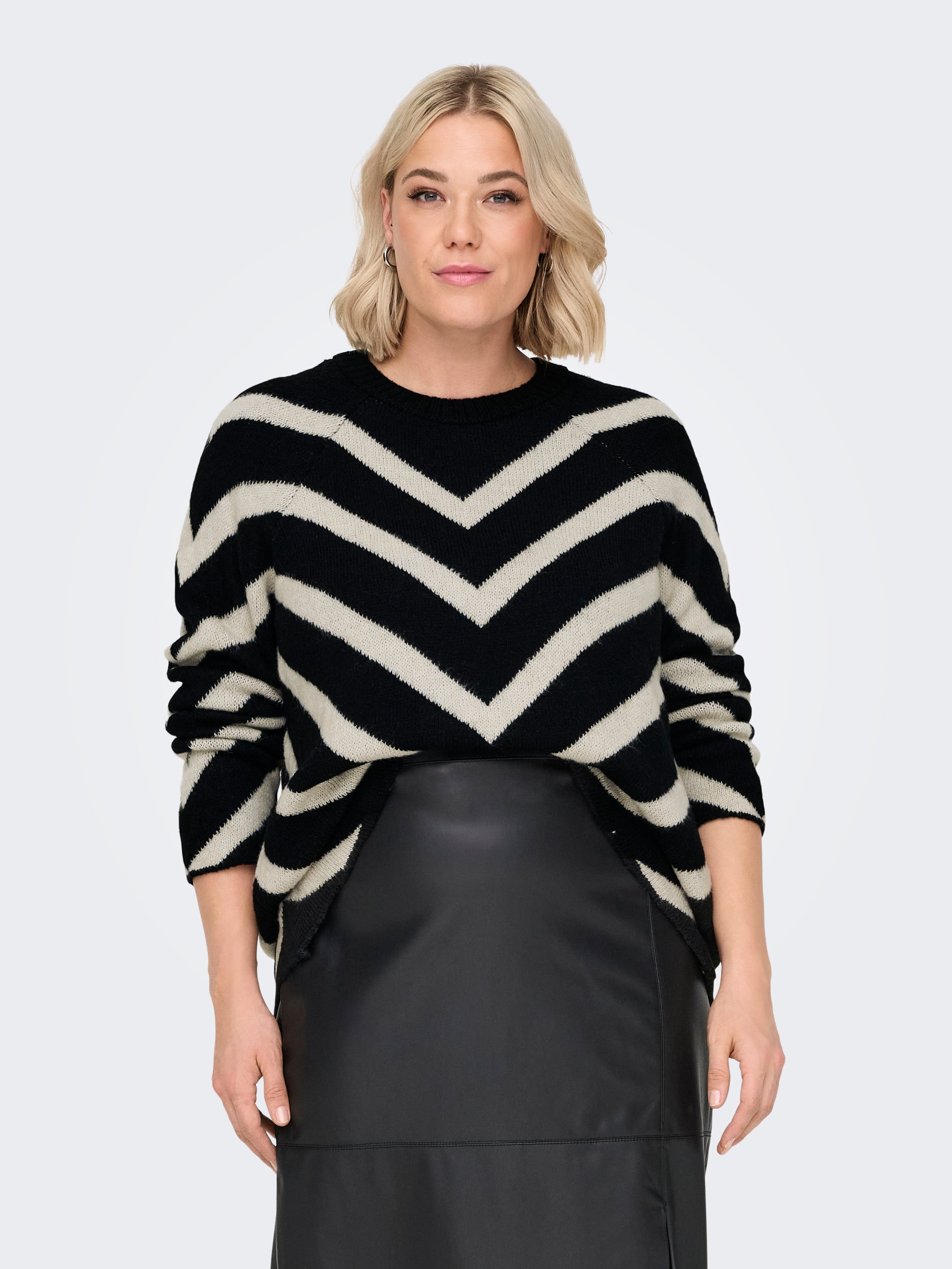 CARELIZA Strickpullover Black