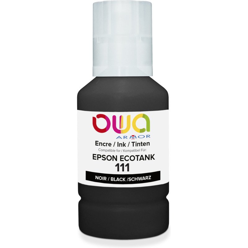 Bouteille d'encre compatible OWA - standard - Noir - pour EPSON C13T03M140